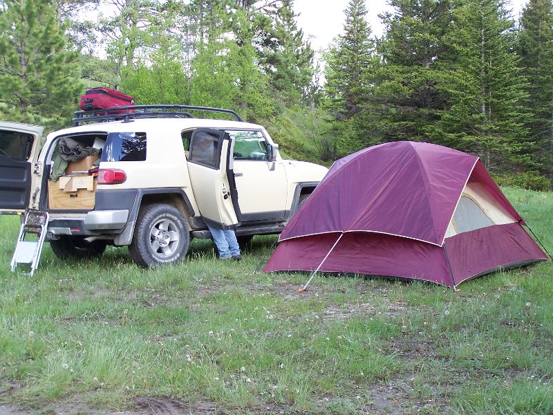 No 83 Rock Creek area, Montana. Joel and Cy's camp spot. .JPG